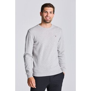 SVETR GANT SUPERFINE LAMBSWOOL CREW šedá M