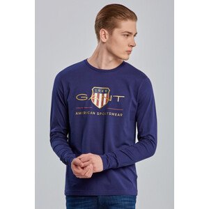 TRIČKO GANT ARCHIVE SHIELD LS T-SHIRT modrá XXXL