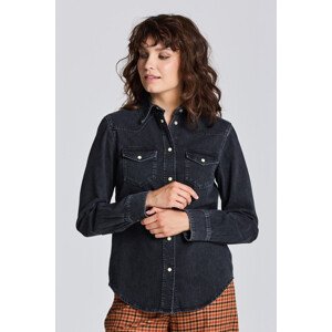 KOŠILE GANT D1. REGULAR DENIM SHIRT černá 38