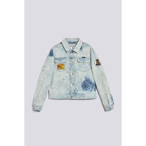 BUNDA GANT W. BLEACHED DENIM JACKET modrá S