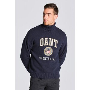 ROLÁK GANT D2. CREST SHIELD ROLLNECK modrá XXXL