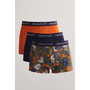 SPODNÍ PRÁDLO GANT FLORAL PRINT TRUNK 3-PACK zelená XXXL