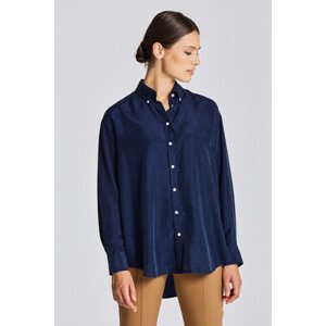 KOŠILE GANT RELAXED SILK SHIRT modrá 32