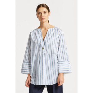 KOŠILE GANT RELAXED POPOVER STRIPED SHIRT bílá 32