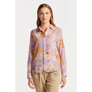 KOŠILE GANT REG FLORAL COT SILK SHIRT fialová 40