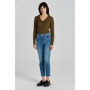 DŽÍNY GANT CROPPED SLIM JEANS modrá 25