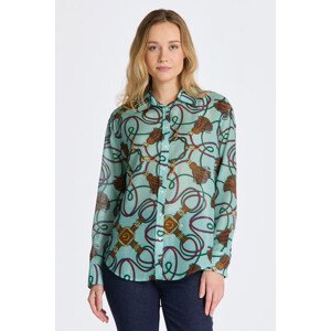 KOŠILE GANT REL ROPE PRINT COT SILK SHIRT modrá 34