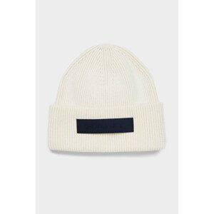 ČEPICE GANT UNISEX. RIBBED BEANIE bílá None