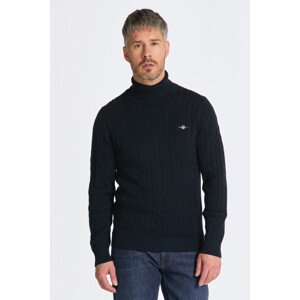 ROLÁK GANT COTTON CABLE TURTLE NECK modrá 4XL