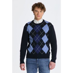 SVETR GANT ARGYLE C- NECK modrá XXL