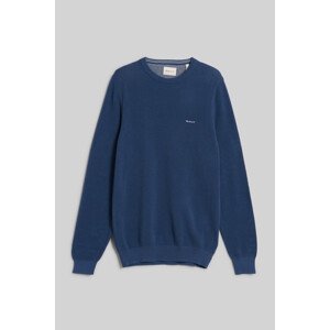 SVETR GANT COTTON PIQUE C-NECK modrá L