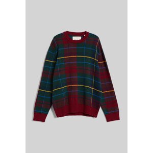 SVETR GANT TARTAN JACQUARD C-NECK červená XXL