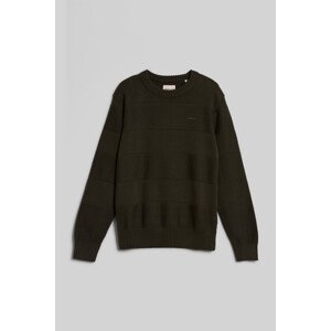 SVETR GANT TONAL BARSTRIPED COTTON C-NECK zelená S