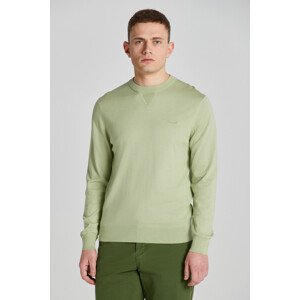 SVETR GANT FINE COTTON C-NECK zelená XXXL