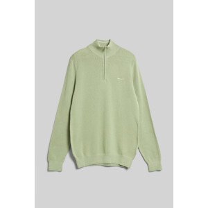 SVETR GANT COTTON PIQUE HALFZIP zelená XL