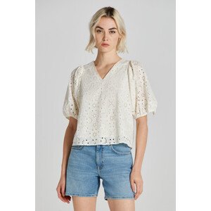 HALENKA GANT REG BRODERIE ANGLAISE BLOUSE bílá 42