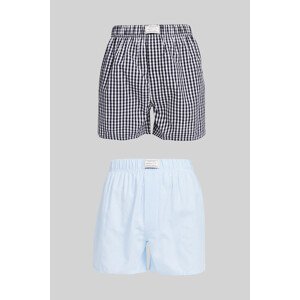 PYŽAMOVÉ ŠORTKY GANT STRIPE AND GINGHAM BOXER SH 2-PACK modrá XXL