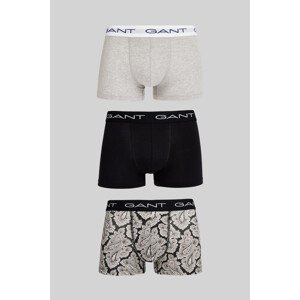 SPODNÍ PRÁDLO GANT PAISLEY PRINT TRUNK 3-PACK černá S