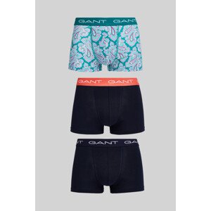 SPODNÍ PRÁDLO GANT PAISLEY PRINT TRUNK 3-PACK modrá S