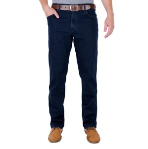 Pánské jeans WRANGLER W12175001 TEXAS STRETCH BLUE BLACK Velikost: 44/30