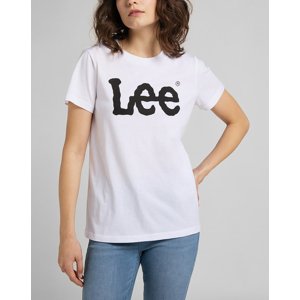 Dámské triko LEE L42UER12 LOGO TEE WHITE Velikost: XL