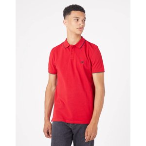 Pánské tričko WRANGLER W7BHK4X47 POLO SHIRT RED Velikost: L