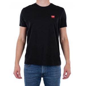 Pánské tričko WRANGLER W7C07D301 REGULAR FIT BLACK Velikost: XXXXL