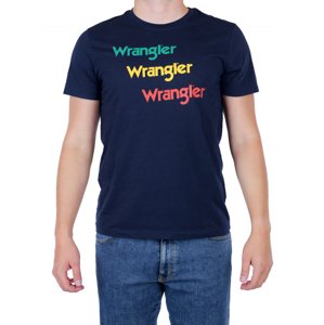 Pánské tričko WRANGLER W7D7D3114 Navy Velikost: M