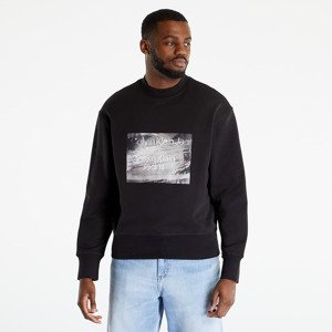 Calvin Klein Jeans Motion Blur Photopri Sweatshirt Black