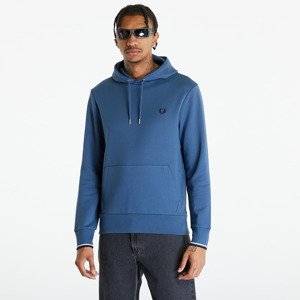 FRED PERRY Tipped Hooded Sweatshirt Midnight Blue