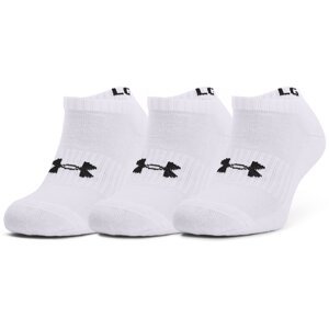 Ponožky Under Armour Core No Show 3-Pack White/ Black L