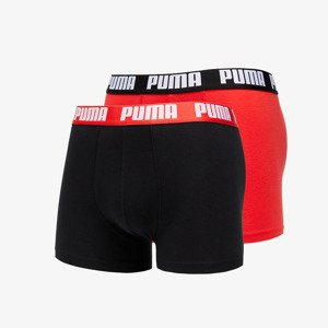 Boxerky Puma 2 Pack Basic Boxers Red/ Black M
