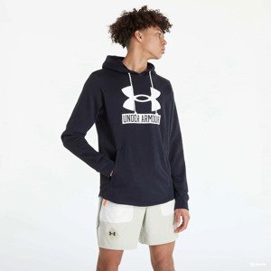 Mikina Under Armour Rival Terry Logo Hoodie Black/ Onyx White M