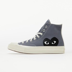 Tenisky Converse x Comme des Garcons PLAY Chuck 70 Hi Steel Gray/ Egret EUR 41.5