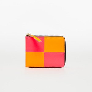 Peněženka Comme des Garçons Fluo Squares Wallet Light Orange/ Pink Universal