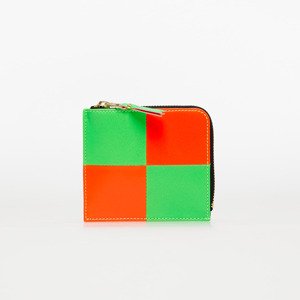 Peněženka Comme des Garçons Fluo Squares Wallet Orange/ Green Universal