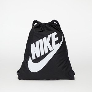 Gymsacks Nike Heritage Drawstring Bag Black/ Black/ White 13 l