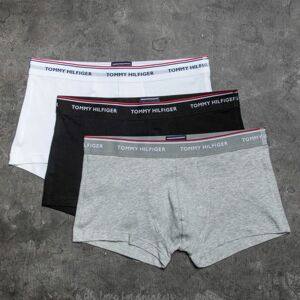 Boxerky Tommy Hilfiger 3 Pack Low Rise Trunks Black/ White/ Grey Heather XXL