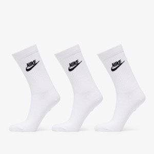 Ponožky Nike Sportswear Everyday Essential Crew Socks 3-Pack White/ Black S