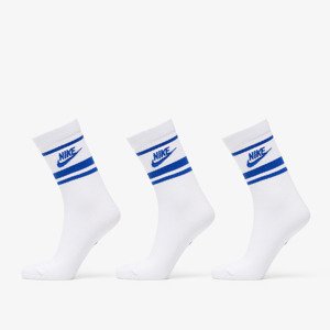 Ponožky Nike Sportwear Everyday Essential Crew Socks 3-Pack White/ Game Royal S
