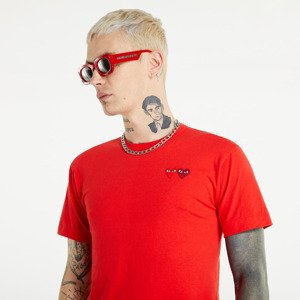 Tričko Comme des Garçons PLAY Double Heart Tee Red XXL