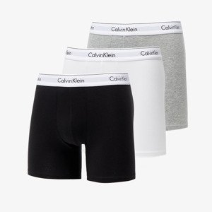Boxerky Calvin Klein Modern Cotton Stretch Boxer Brief 3-Pack Black/ White/ Grey Heather S