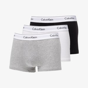 Trenky Calvin Klein Modern Cotton Stretch Trunk 3-Pack Black/ White/ Grey Heather S