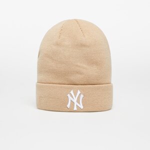 Čepice New Era Wmns League New York Yankees Essential Cuff Beanie Cream Universal