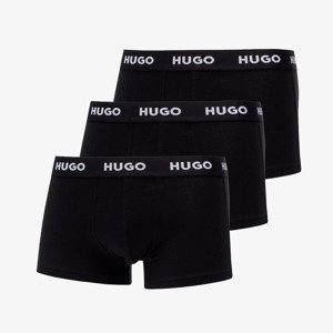 Trenky Hugo Boss Logo-Waistband Trunks 3-Pack Black M