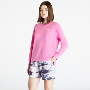 Mikina Under Armour Rival Fleece Oversize Crew Pink Edge/ White/ White XS