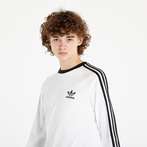 Tričko adidas 3-Stripes Long Sleeve Tee White M