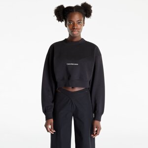 Mikina Calvin Klein Jeans Institutional Mock Sweatshirt Black XL