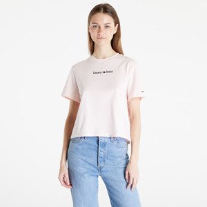 Tričko Tommy Jeans Classic Serif Linear T-Shirt Pink XL