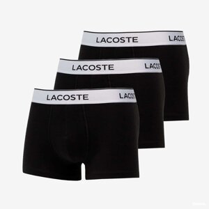Boxerky LACOSTE Underwear Trunk 3-Pack Black XL